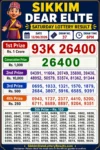 Sikkim Dear Elite Saturday Lottery Result 13-06-26 6 PM
