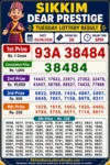 Sikkim Dear Prestige Tuesday Lottery Result 09-06-26 6 PM