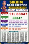Sikkim Dear Prestige Tuesday Lottery Result 23-06-26 6 PM