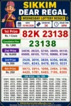 Sikkim Dear Regal Wednesday Lottery Result 10-06-26 6 PM