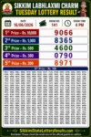 Sikkim Labhlaxmi Charm Tuesday Lottery Result 16-06-26 4 PM