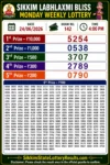 Sikkim Labhlaxmi Delight Wednesday Lottery Result 24-06-26 4 PM