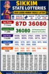 Sikkim Dear Legend Monday Lottery Result 06-07-26 6 PM