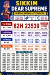 Sikkim Dear Lottery Result 6 PM Today 23-07-26