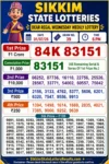 Sikkim Dear Regal Wednesday Lottery Result 01-07-26 6 PM