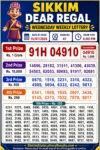 Sikkim Dear Regal Wednesday Lottery Result 15-07-26 6 PM