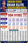 Sikkim Dear Lottery Result 6 PM Today 01-08-26 Sikkim Dear Lottery Result 6 PM Today 01-08-26